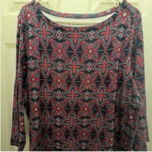 Charter Club Pima Cotton Top 3/4 sleeves size 2X